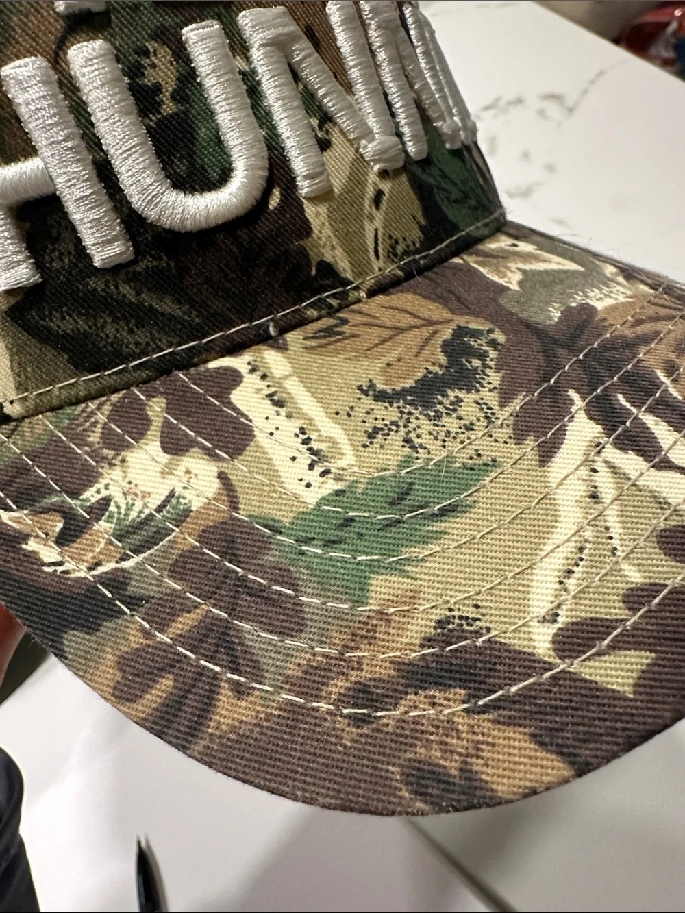 Kids Camo 'Howdy Bunny' Embroidered Baseball Cap